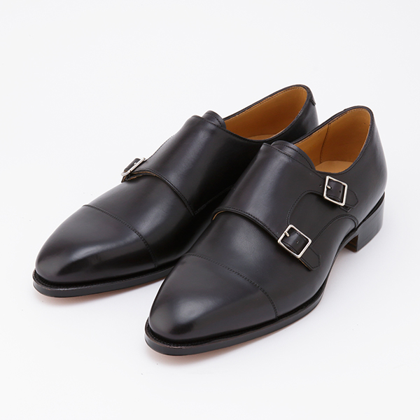 FUGASHIN公式通販：ダブルモンク 黒／紳士靴