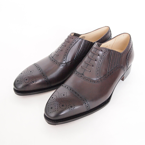 FUGASHIN公式通販：サイドエラスティック 濃茶／紳士靴